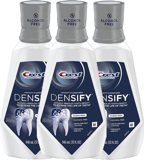 Amazon.com: Crest Pro Health Densify Fluoride Mouthwash, Alcohol Free ...