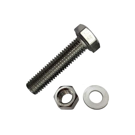 Stainless Steel 304 Hexagonal bolts & nuts & washers M6 1/4" - Modern ...