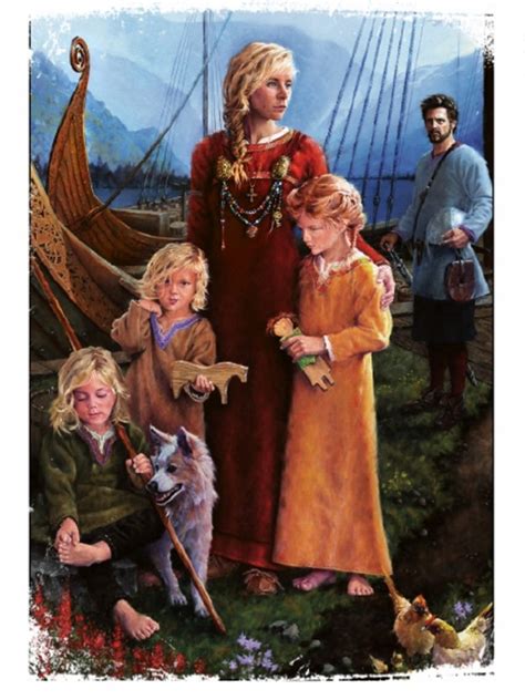 Viking Family Portrait Postcard – Runestone Museum