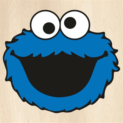 Cookie Monster Birthday Party SVG | Cookie Monster Face PNG | Sesame ...