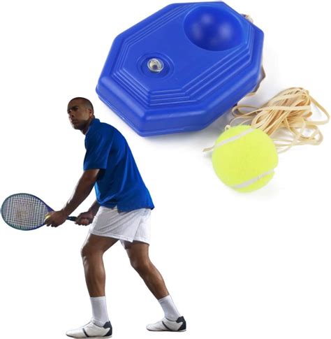 bluenergy Tennis Trainer Rebound Ball Tennis Trainer Equipment Trainer Base Self-Study Practice ...