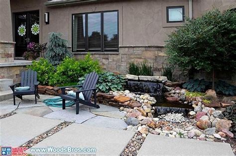 Front yard waterfall. | Premier Properties | Pinterest