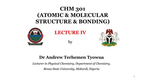 My publications - CHM 301-LECTURE IV-APPLICATIONS OF THE SCHRODINGER EQUATION CONT'D - Page 2 ...