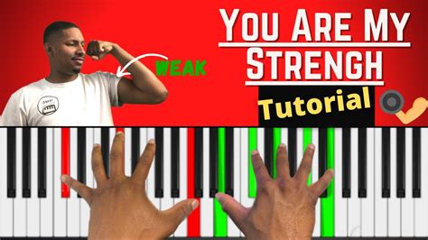 You are my strength piano tutorial #WilliamMurphy #pianolesson - YouTube