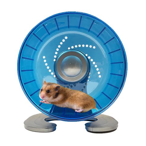 Petest Hamster Exercise Wheel, Silent Spinner Hamster Running Wheels, Diameter 6.7 inch, Blue ...