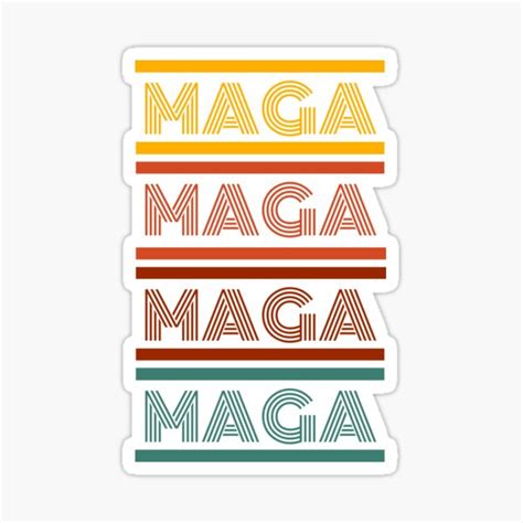 "MAGA Color" Sticker for Sale by redswavewear | Redbubble