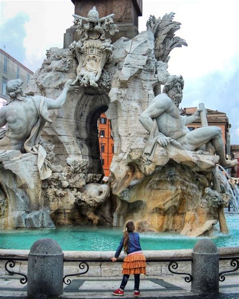 Bernini's Fountain of the Four Rivers in Piazza Navona - Through ...