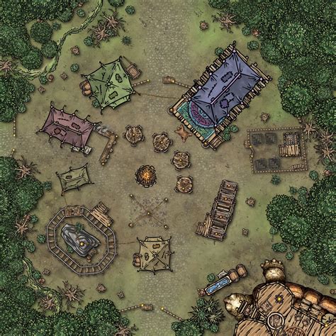 Traveling Carnival (Daytime) | Inkarnate - Create Fantasy Maps Online