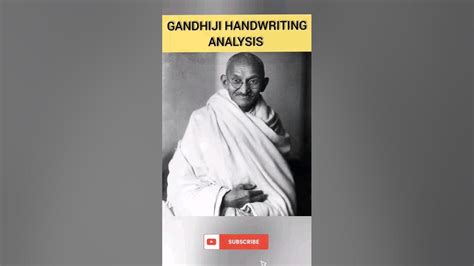 Gandhiji Handwriting Analysis #viral #graphology #shortsvideo #gandhi #mahatmagandhi #shorts ...