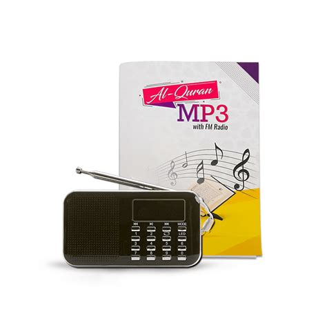 Al-Quran MP3 with FM Radio - Black - Muslim Valley