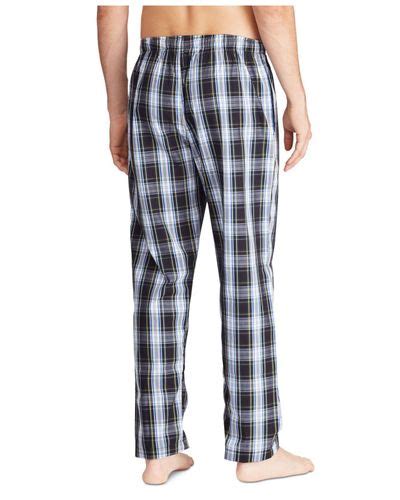 Polo Ralph Lauren Plaid Cotton Pajama Pants in Blue for Men - Lyst