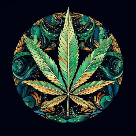 Premium AI Image | Cannabis Leaf art