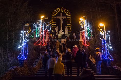 Christmas Light Display at the National Shrine of Our Lady of La ...