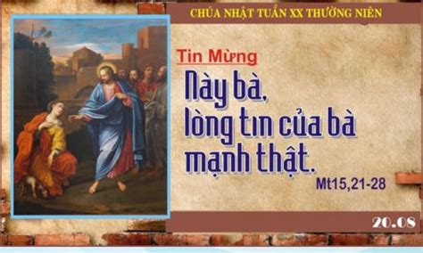 Chúa Giêsu đã thua một đức tin tuyệt vời - Hiệp Hội Đa Minh Tin Mừng