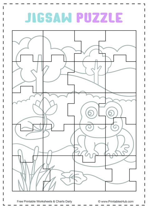 Free Jigsaw Puzzle Printables For Kids