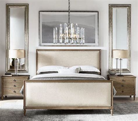 Rh Bedroom Master in 2020 | Fabric panel bed, Bedroom design, Furniture