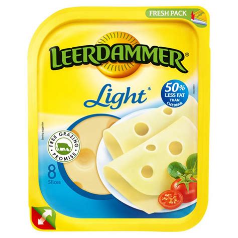 Leerdammer® Light Natural Cheese Slices 8 x 20g | 2 for £3 Cheese | Iceland Foods