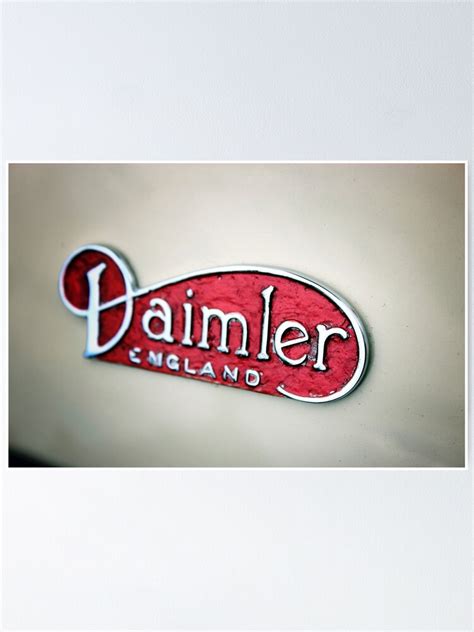 "Daimler Classic Car Logo" Poster by mattkeil | Redbubble