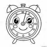 Página Para Colorear De Reloj Dibujos Animados Lindo 52794 41771 sketch template