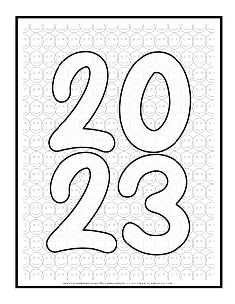 2023 Coloring page | Planerium