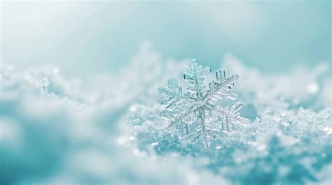 macro photography of snowflakes, snowflake closeup, winter background, ice crystal macro, unique ...