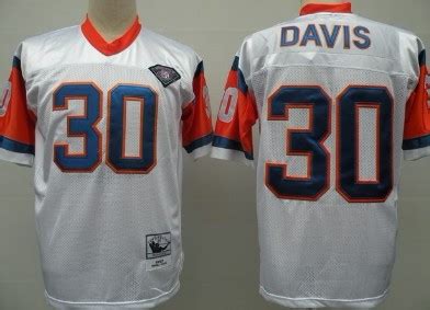 Denver Broncos #30 Terrell Davis Blue Super Bowl Throwback Jersey on ...