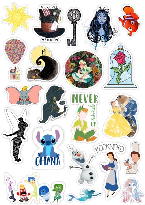 Disney Stickers | Pegatinas bonitas, Pegatinas imprimibles, Pegatinas ...