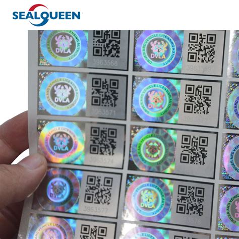 3D Hologram Security Label , Printed Tamper Evident Hologram Stickers