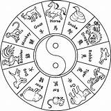 Chinese Zodiac Coloring Pages  Home sketch template