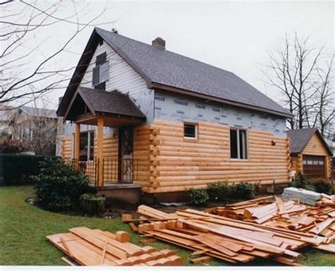 How To Install Log Siding - Tricks of the Trade | Log cabin exterior ...