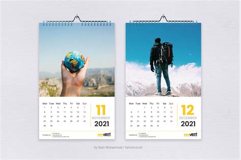 Contoh Desain Kalender Dinding - Lima Warna Offset Printing