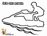 Speed Boat Jet Ski Coloring Pages sketch template