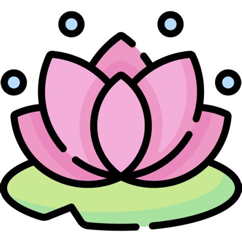 Lotus flower Special Lineal color icon