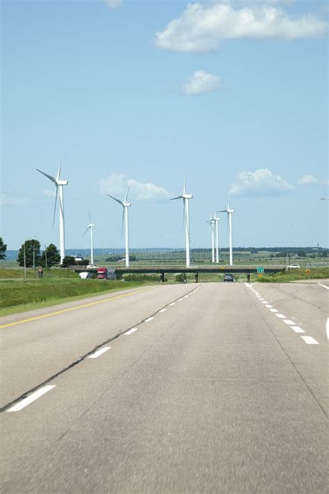 The Windmills Near the New Brunswick Nova Scotia Border Editorial Stock Image - Image of ...