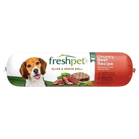 Freshpet Healthy & Natural Dog Food, Fresh Beef Roll, 1.5lb - Walmart.com