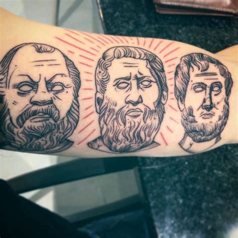 Socrates, Plato & Aristotle Tattoo