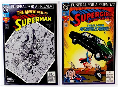 SUPERMAN: FUNERAL FOR A FRIEND COMPLETE SET PART 1-8 High Grade 1993 DC ...