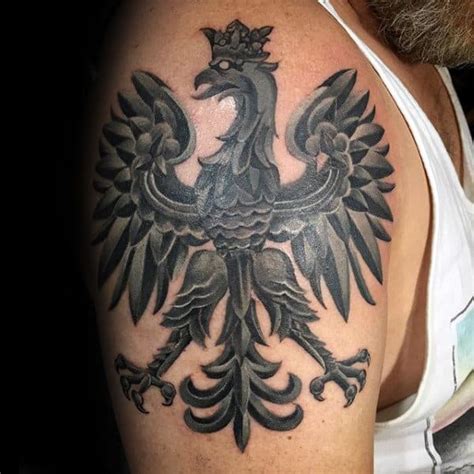 60 Polish Eagle Tattoo Designs For Men - Coat Of Arms Ink