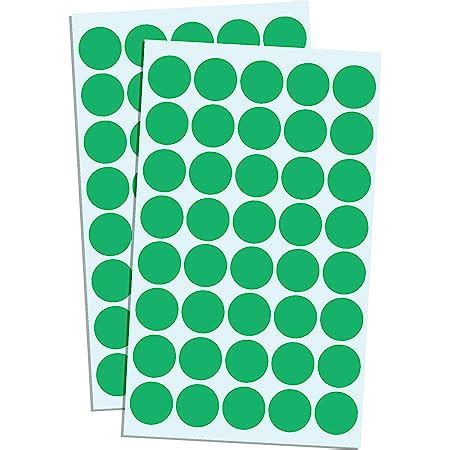 2000 Pack, 2cm Round Colour Coding Circle Dot Sticker Labels - Green : Amazon.co.uk: Home & Kitchen