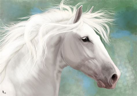 White Horse Painting at PaintingValley.com | Explore collection of White Horse Painting