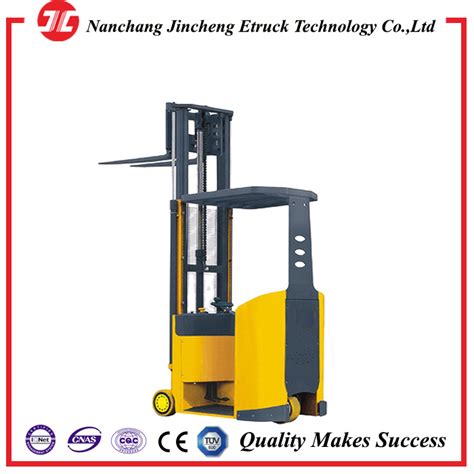 Narrow Aisle Full Electric Forklift Aisle Width 1.9m Electric Forklift - Outdoor Lifter and ...