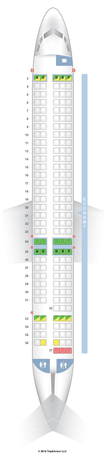 SeatGuru Seat Map Allegiant McDonnell Douglas MD-80 (M80)