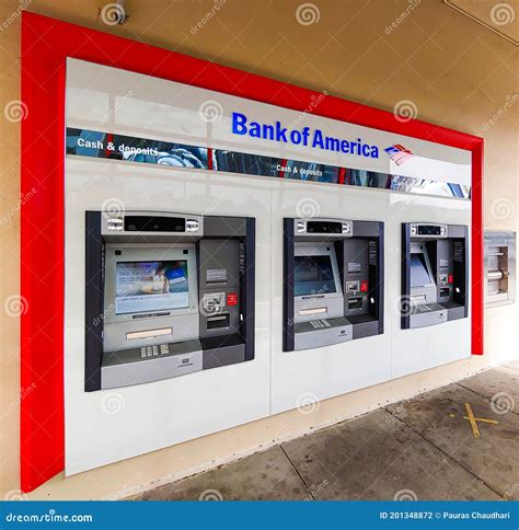 Bank of America ATM Machines Isolated Editorial Photography - Image of california, icon: 201348872