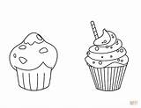 Muffin And Cupcake coloring Page  Free Printable Coloring Pages sketch template