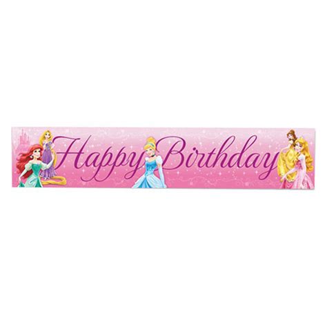 Princess Happy Birthday Banner - 070359