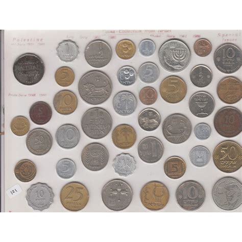 PALESTINE ISRAEL COIN COLLECTION 43 COINS