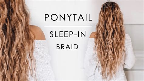 Sleep-in Ponytail Beachy Waves Hair Tutorial | Shonagh Scott - YouTube