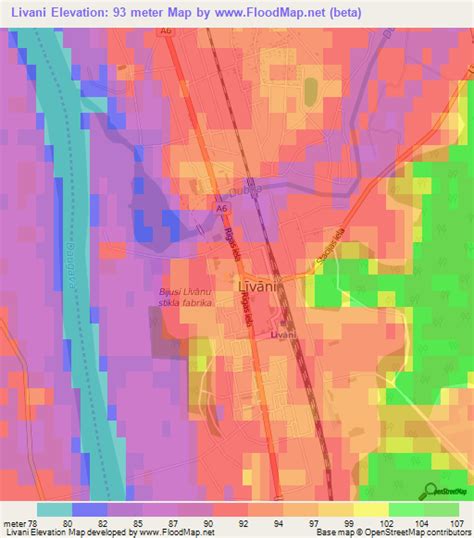 Elevation of Livani,Latvia Elevation Map, Topography, Contour