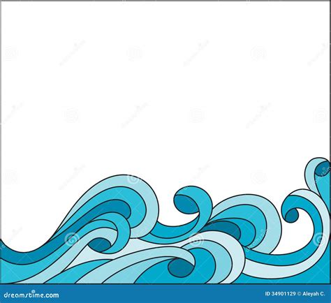 Wave stock vector. Illustration of note, tsunami, summe - 34901129