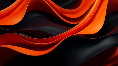 Black orange red 3d abstract wallpaper AI Generative 30756326 Stock ...